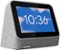 Lenovo - Smart Clock (2nd Gen) 4" Smart Display with Google Assistant - Heather Grey-Front_Standard