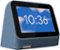 Lenovo - Smart Clock (2nd Gen) 4" Smart Display with Google Assistant - Abyss Blue-Front_Standard