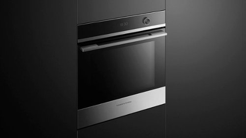Fisher & Paykel - Contemporary 24" Single Electric Built-in Wall Oven with Steam and Touch Display - Silver