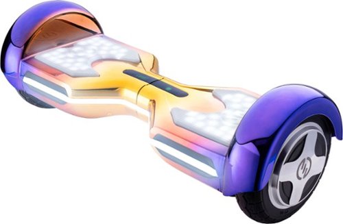 SWFT - Glow Hoverboard w/ 7mi Max Operating Range & 7 mph Max Speed - Sunset (Purple, Orange,Yellow)