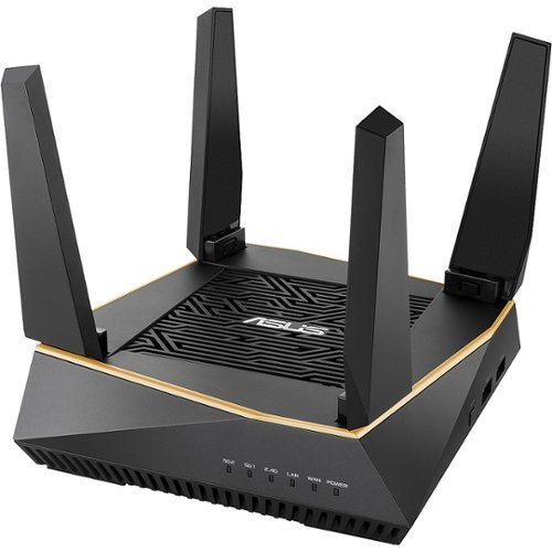 ASUS - RT-AX92U AX6100 Dual-Band WiFi 6 Wireless Router with Life time internet Security - Black