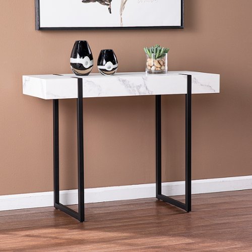 Southern Enterprises - Rangley Modern Faux Marble Console Table