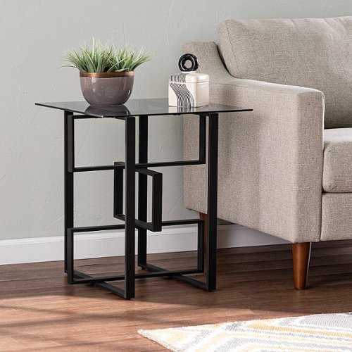 Southern Enterprises - Clanlin Glass-Top Accent Table