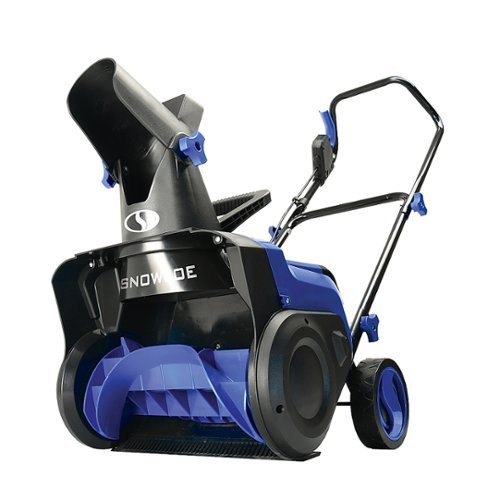 Image of Snow Joe - 24V-X2-SB15 48-Volt iON+ Cordless Snow Blower Kit | 15-Inch | W/ 2 x 4.0-Ah Batteries and Charger - Blue