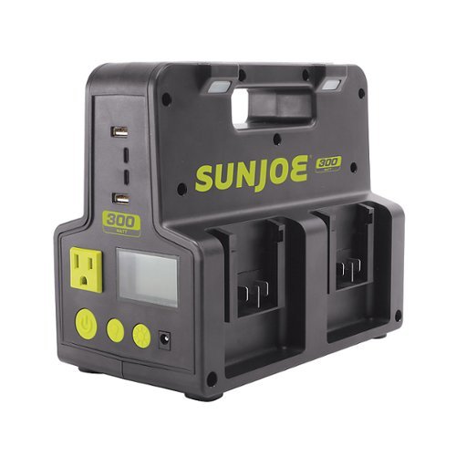 Sun Joe Ion+ Series 24V, 300-Watt Hot-Swap Inverter Generator Power Station - Green GLOBAL SHIPPING