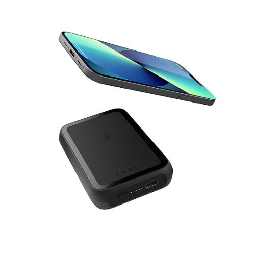 ZENS - Magnetic Single 4000mAH Wireless Powerbank for MagSafe Compatible Devices - Black-Alt_View_Standard_15 