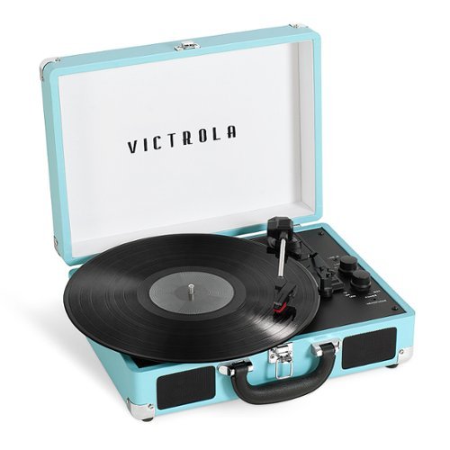Victrola - Journey+ Bluetooth Suitcase Record Player - Turquoise