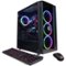 CyberPowerPC - Gamer Supreme Gaming Desktop - Intel Core i9-12900KF - 16GB Memory - NVIDIA GeForce RTX 3070 - 2TB HDD + 1TB SSD - Black-Angle_Standard 