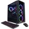 CyberPowerPC - Gamer Supreme Gaming Desktop - Intel Core i9-12900KF - 16GB Memory - NVIDIA GeForce RTX 3070 - 2TB HDD + 1TB SSD - Black-Angle_Standard