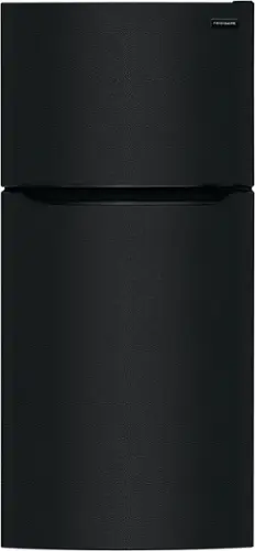 Front. Frigidaire - 18.3 Cu. Ft. Top Freezer Refrigerator - Black.