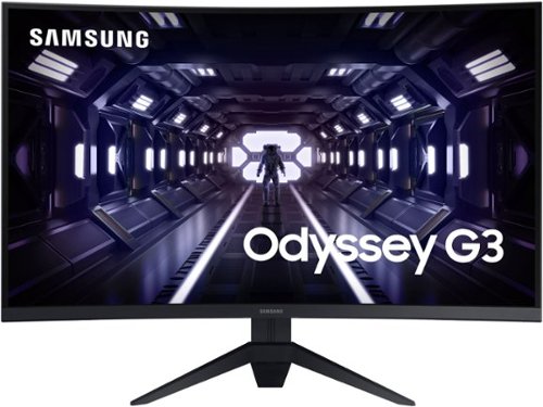 Samsung - Odyssey G3 32" Curved FHD 1ms AMD FreeSync Premium Gaming Monitor - Black - Black