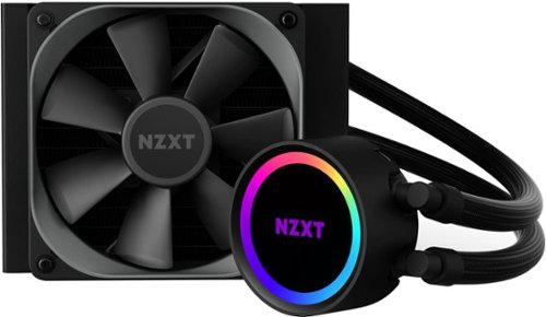 NZXT - Kraken 120mm Radiator CPU Liquid Cooler (1 x 120mm Aer P Fan) with RGB Display - Black