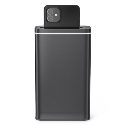 simplehuman - Cleanstation Phone Sanitizer with UV-C Light - Slate Stainless Steel