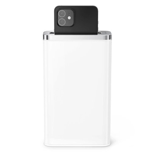 simplehuman - Cleanstation Phone Sanitizer with UV-C Light - White Stainless Steel