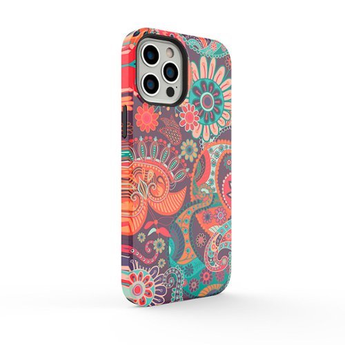 ArtsCase - StrongFit Designers Case for Apple iPhone 13 Pro - Orange WildFlowers-Alt_View_Standard_3 