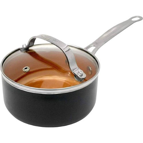 Gotham Steel - 1-Quart Sauce Pan with Lid - Copper