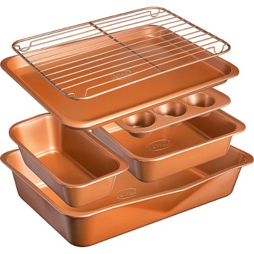 Gotham Steel - 6-Piece Bakeware Set - Copper