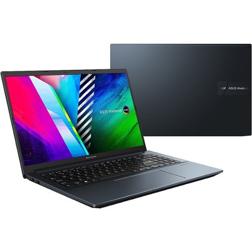 ASUS - VivoBook Pro 15 M3500 15.6" Laptop - AMD Ryzen 7 - 16 GB Memory - NVIDIA GeForce RTX 3050 Graphics - 512 GB - Quiet Blue