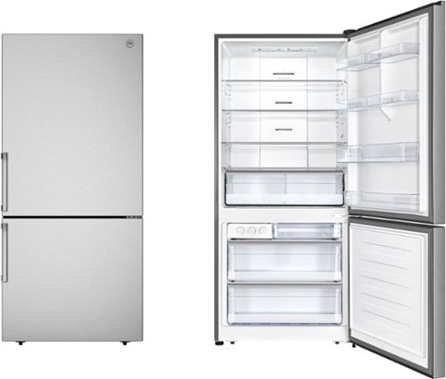 Bertazzoni - 17.1 Cu. Ft. Bottom-Freezer Refrigerator - Stainless steel