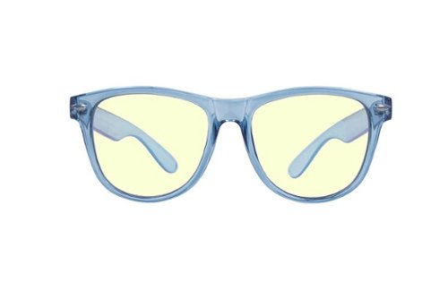 Crusheyes - REVERB; 45% Blue Light Filtration, Anti-Fog Coating, Anti-Reflective Mirror, Comfort-LITE Frame, Lifetime Warranty - Gloss Crystal Blue