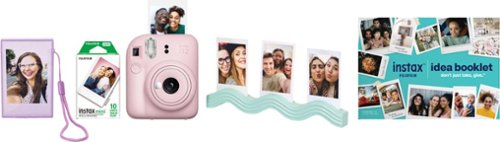 Fujifilm - instax mini 12 Holiday Bundle 2026 - Blossom Pink