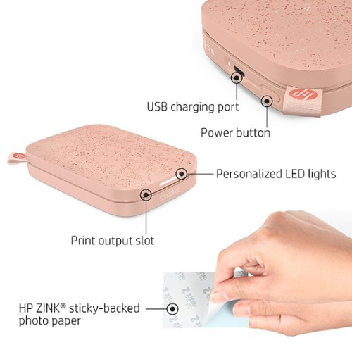 HP Sprocket Portable Photo Printer Gift Bundle with 2x3 Zink Photo Paper, Deluxe Case, Album & More - Pink WORLDWIDE DELIVERY