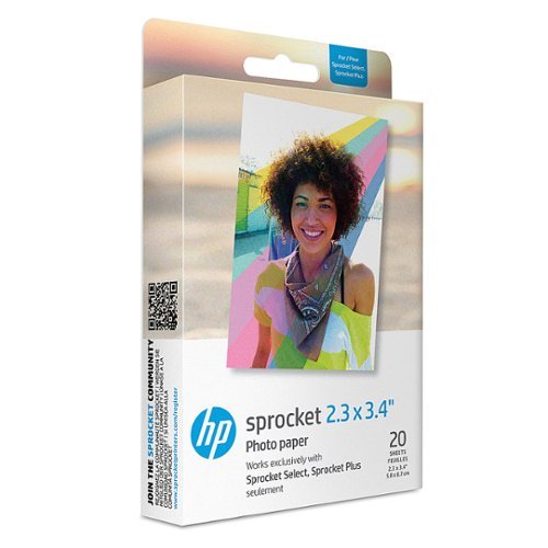 HP Sprocket Select Portable Instant Photo Printer compatible with 2.3x3.4 Zink Photo Paper - Gift Bundle WORLDWIDE DELIVERY