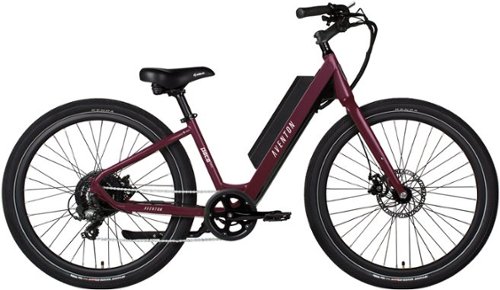 Aventon - The 2021 Pace 350 Step-Through Ebike w/ 40 mile Max Operating Range and 20 MPH Max Speed - Amethyst