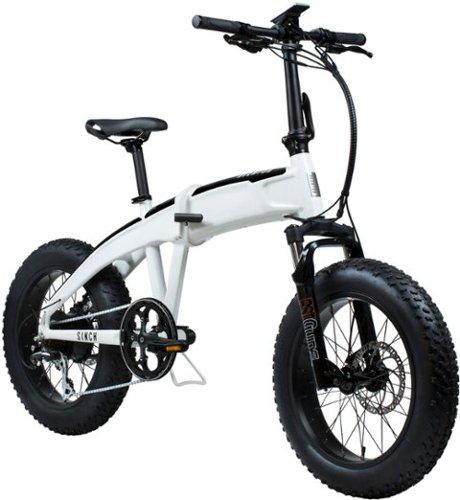  Aventon - Sinch Foldable Ebike w/ 40 mile Max Operating Range and 20 MPH Max Speed - Crest White