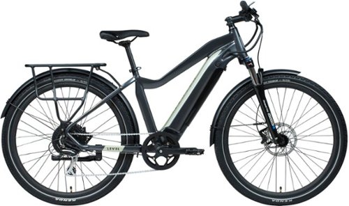  Aventon - Level Commuter Step-Over Ebike w/ 40 mile Max Operating Range and 28 MPH Max Speed - Small - Stone Grey