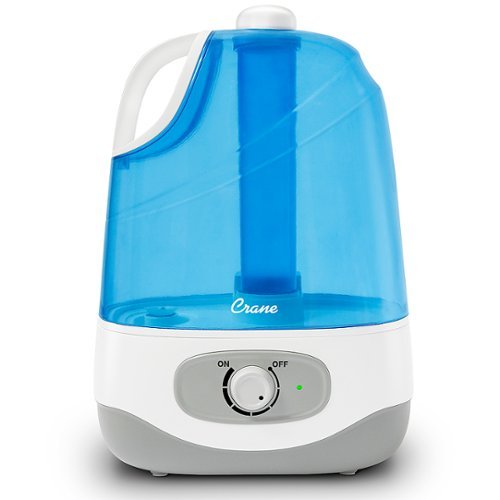 CRANE - 1 Gal. Ultrasonic Cool Mist Humidifier - Blue/White