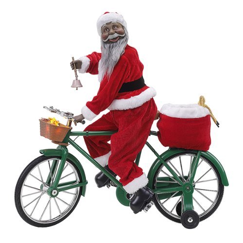 Mr Christmas - Cycling Santa - Black