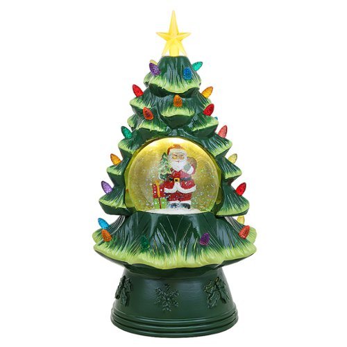 Mr Christmas - 14" Snow Globe Nostalgic Tree - Santa