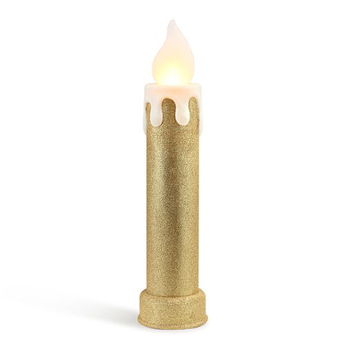 Mr Christmas - 24" Glitter Blow Mold Candle - Gold