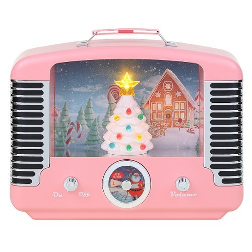 Mr Christmas - 12" Nostalgic Tree Radio - Pink