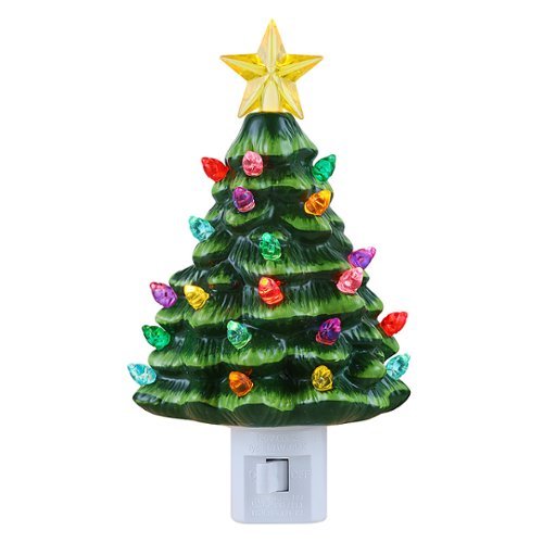 Mr Christmas - Green Nostalgic Tree Nightlights - Set of 2