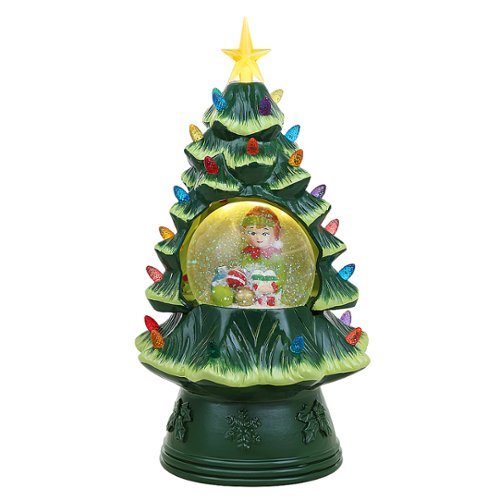 Mr Christmas - 14" Snow Globe Nostalgic Tree - Elf