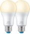 WiZ - A19 Smart LED (2-Pack) - Soft White-Front_Standard