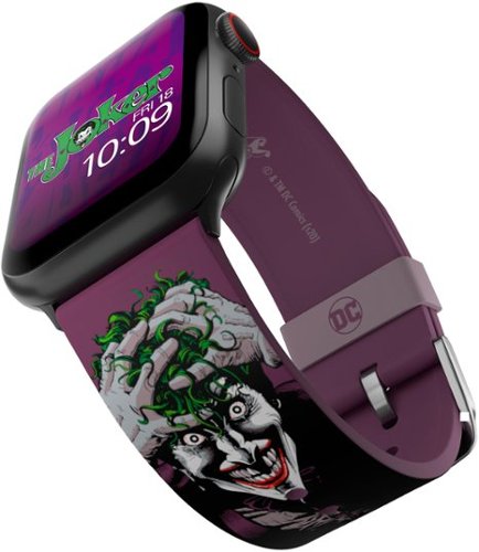 MobyFox - DC Comics - Joker Modern Comic Smartwatch Band - Compatible with Apple Watch - Fits 38mm, 40mm, 42mm and 44mm