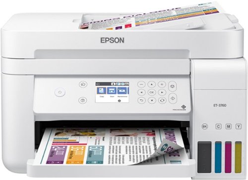 Epson - ET-3760 All-In-One Cartridge-Free Supertank Printer Refurb - White