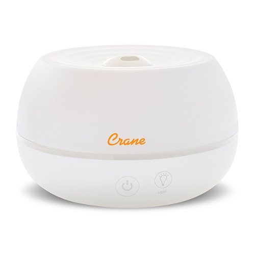 CRANE - 0.2 Gal. 2-in-1 Ultrasonic Cool Mist Humidifer & Aroma Diffuser - White