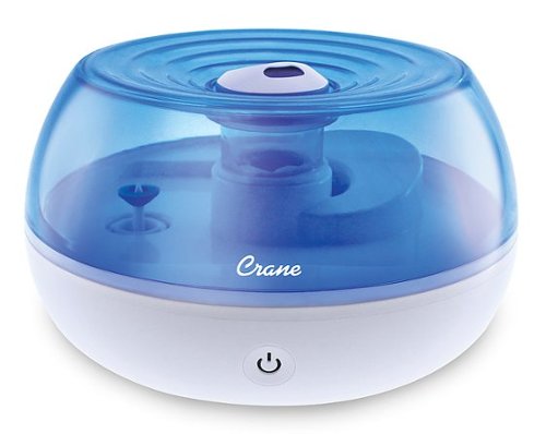 CRANE - 0.2 Gal. Personal Ultrasonic Cool Mist Humidifier - Blue/White