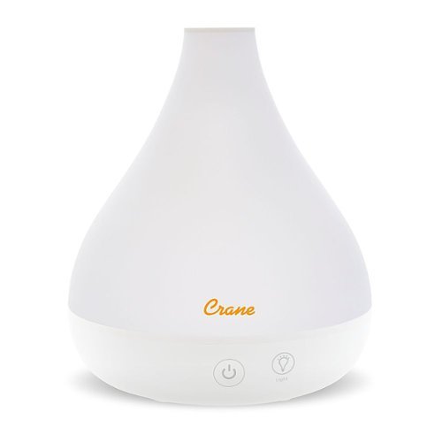 CRANE - 0.35 Gal. 2-in-1 Ultrasonic Cool Mist Humidifer & Aroma Diffuser - White