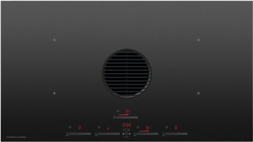 Fisher & Paykel - 36" Downdraft Induction Cooktop Duct Out - Black