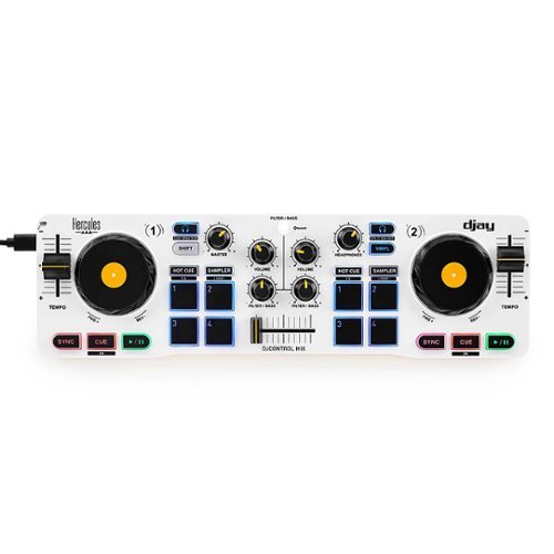 Photos - Mixing Desk Hercules  DJ Control Mix - White DJCONTROL-MIX 