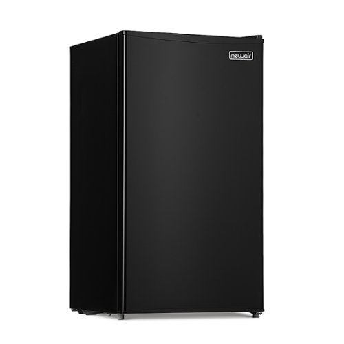 Newair 3.3 Cu. Ft. Compact Mini Refrigerator with Freezer, Can Dispenser, Crisper Drawer and Energy Star Certified - Black