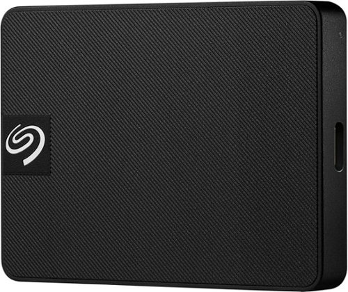 Seagate - Expansion 1TB External USB-C and USB 3.0 Portable Solid State Drive with Rescue Data Recovery Services