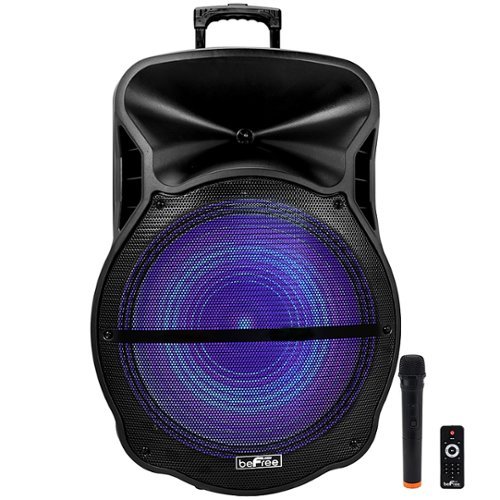 beFree Sound - 18 Inch Bluetooth Portable Party Speaker - Black