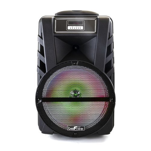 beFree Sound - 12 Inch Bluetooth Portable PA Party Speaker - Black