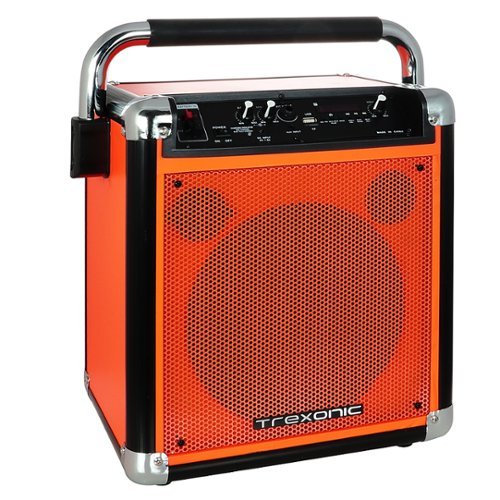 Trexonic - 8 Inch Portable Speaker - Orange